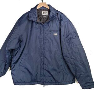 Dickies Nylon Insulated Jacket Men's XL‎ Navy Blue Coat Zip